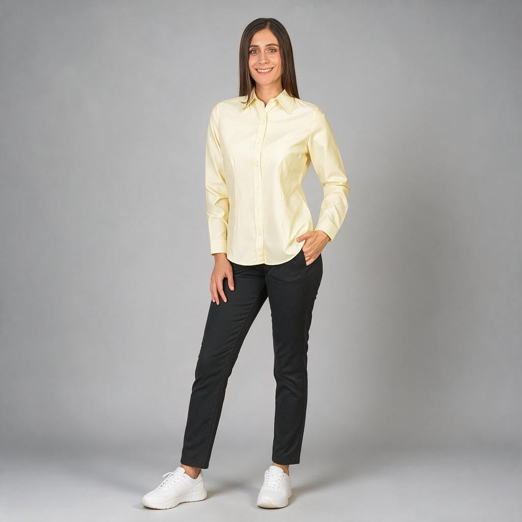 Blusa Oxford Amarillo B0055