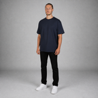 Playera Oversize Bordada Marino E0105