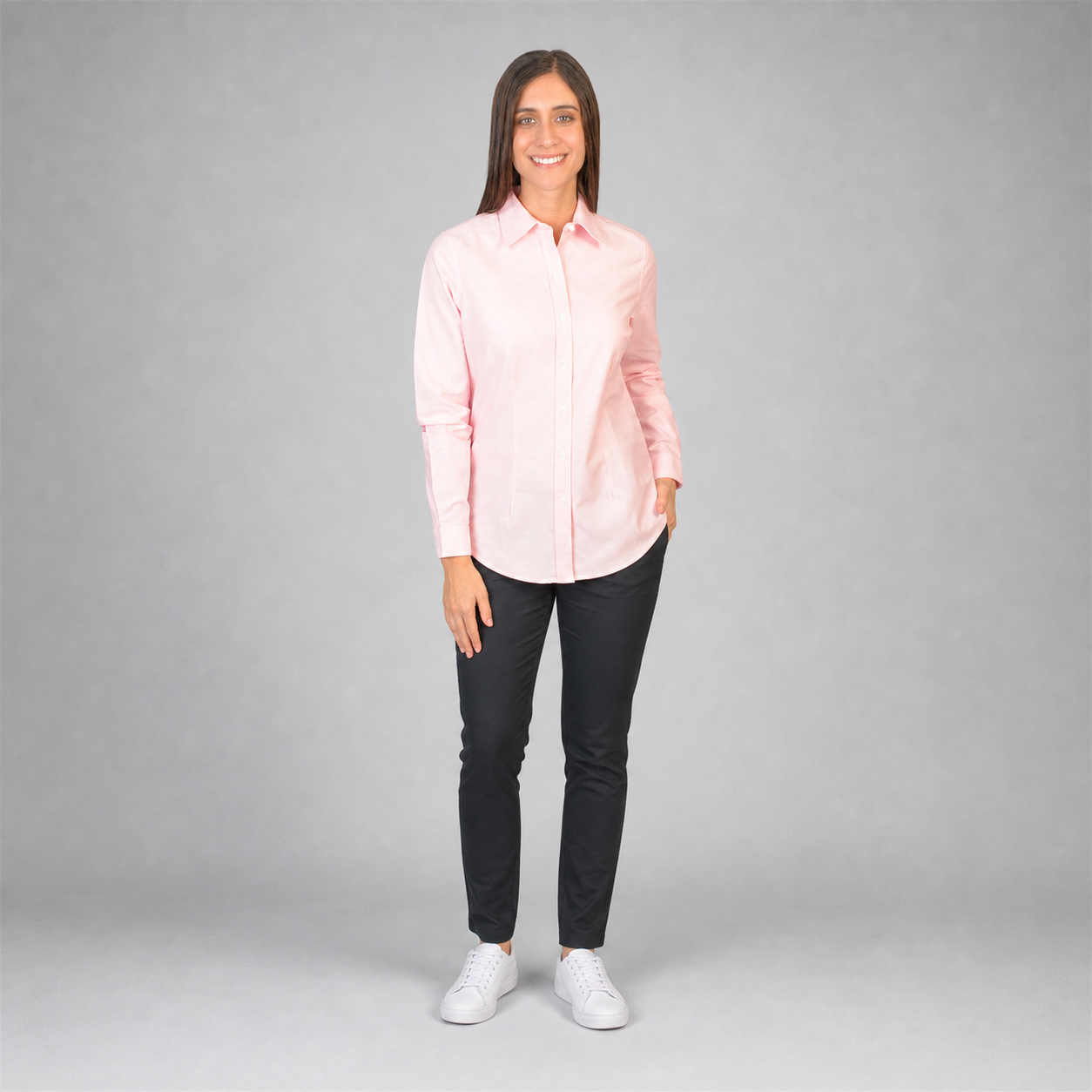 Blusa Oxford Rosa B0055