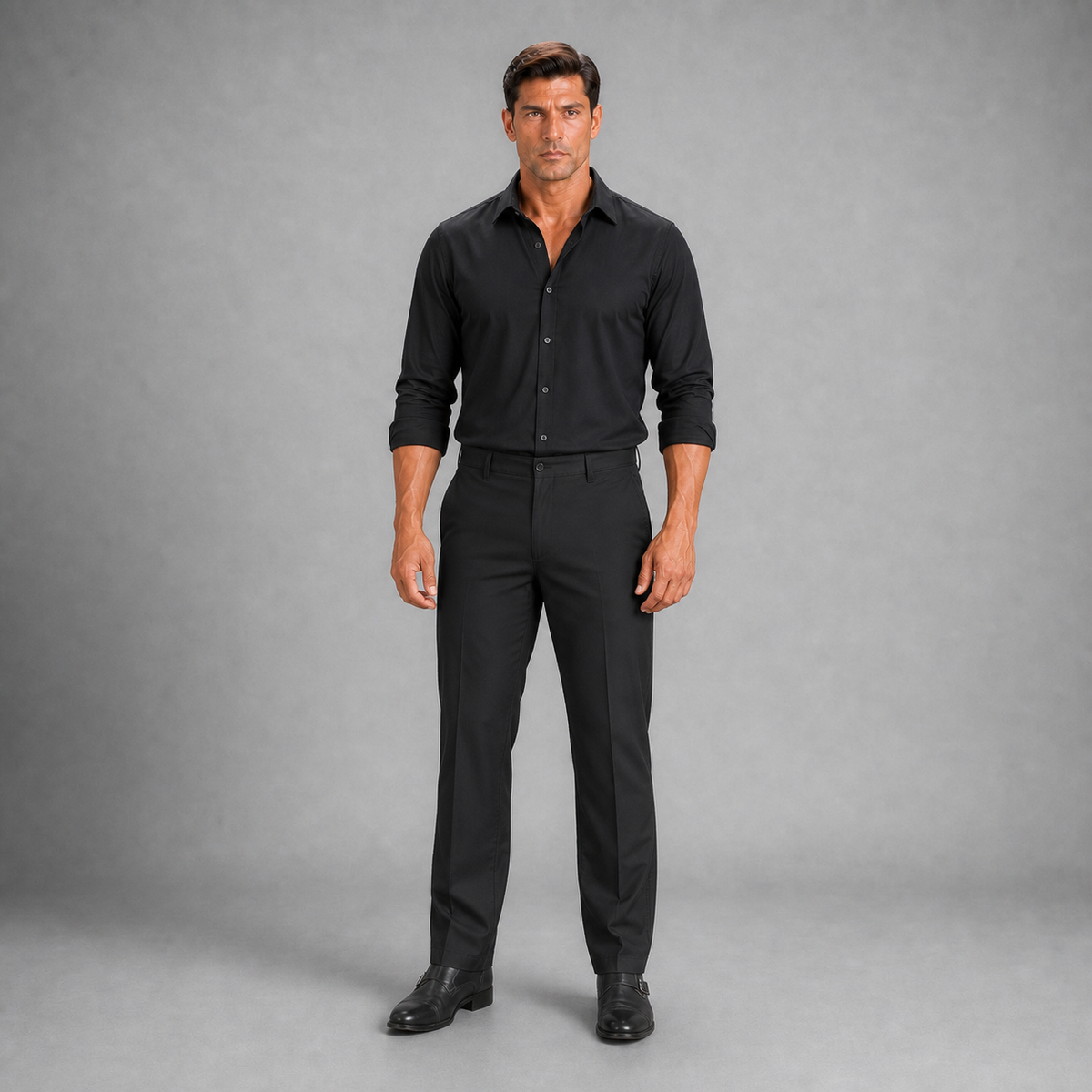 Pantalon  S/p Gab. Premium Negro A0600