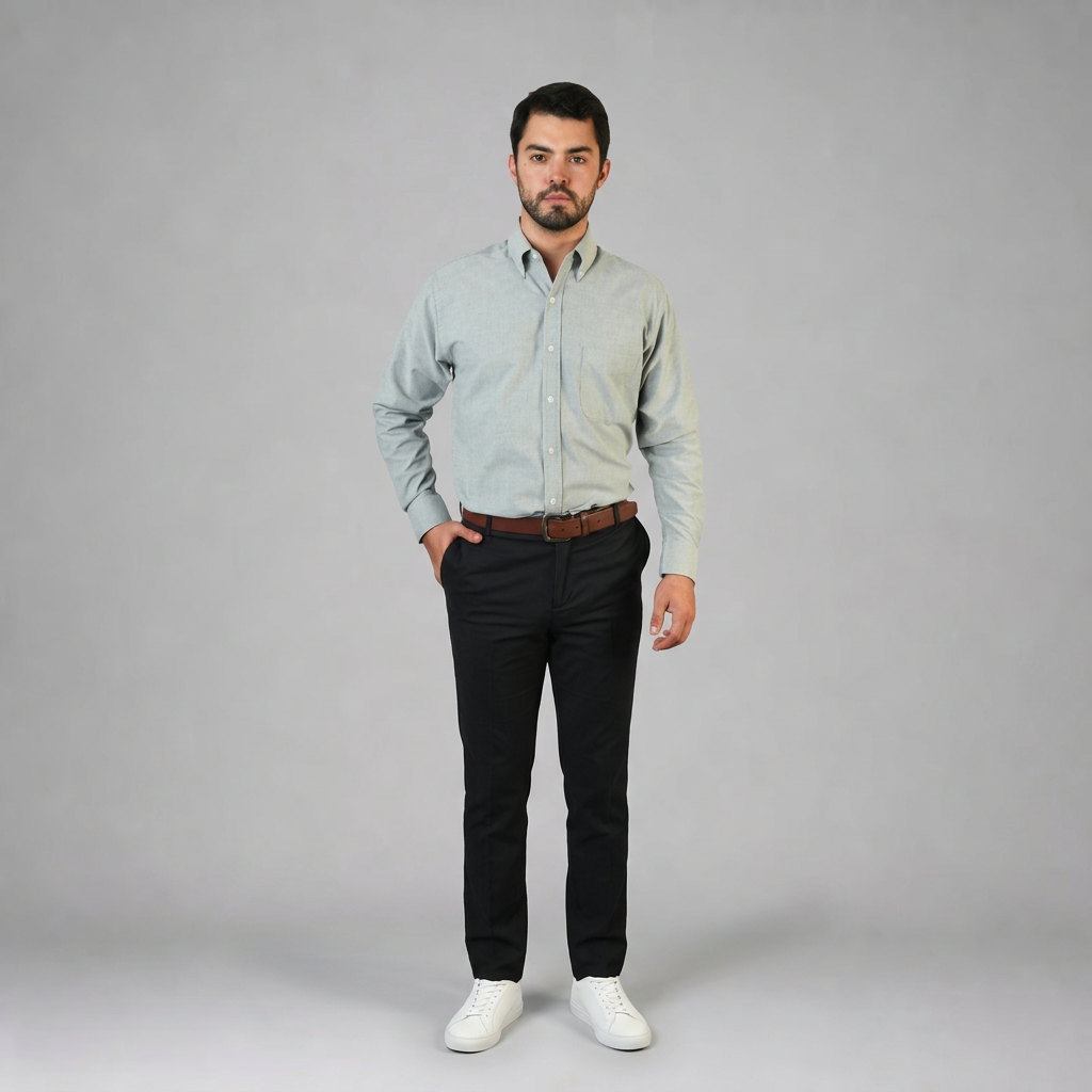 Camisa Oxford Ingles Pasto A0205