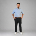 Camisa Oxford Ingles Marino A0200
