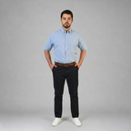Camisa Oxford Ingles Marino A0200