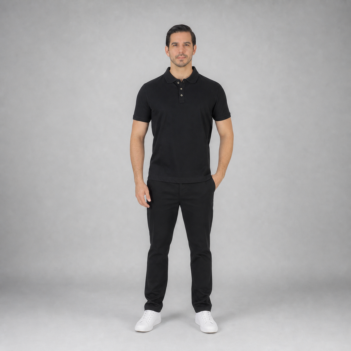 Polo Basic Negro A1660