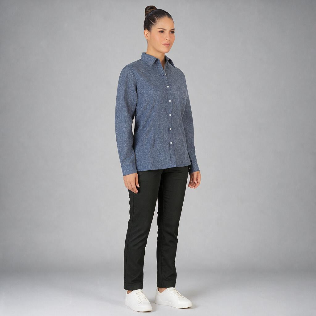 Blusa Lino Uniforme Marino B0175