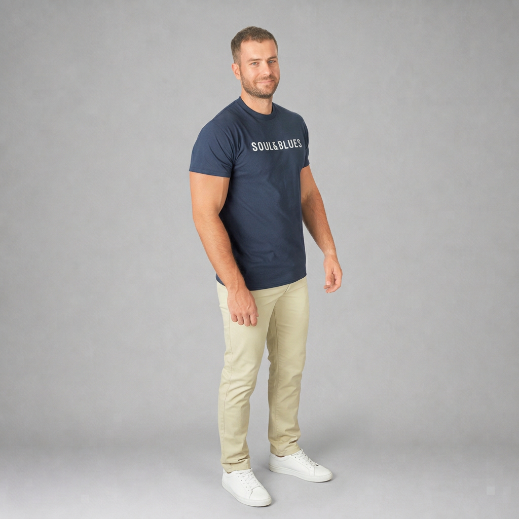 Playera Soulandblues Marino  E0115