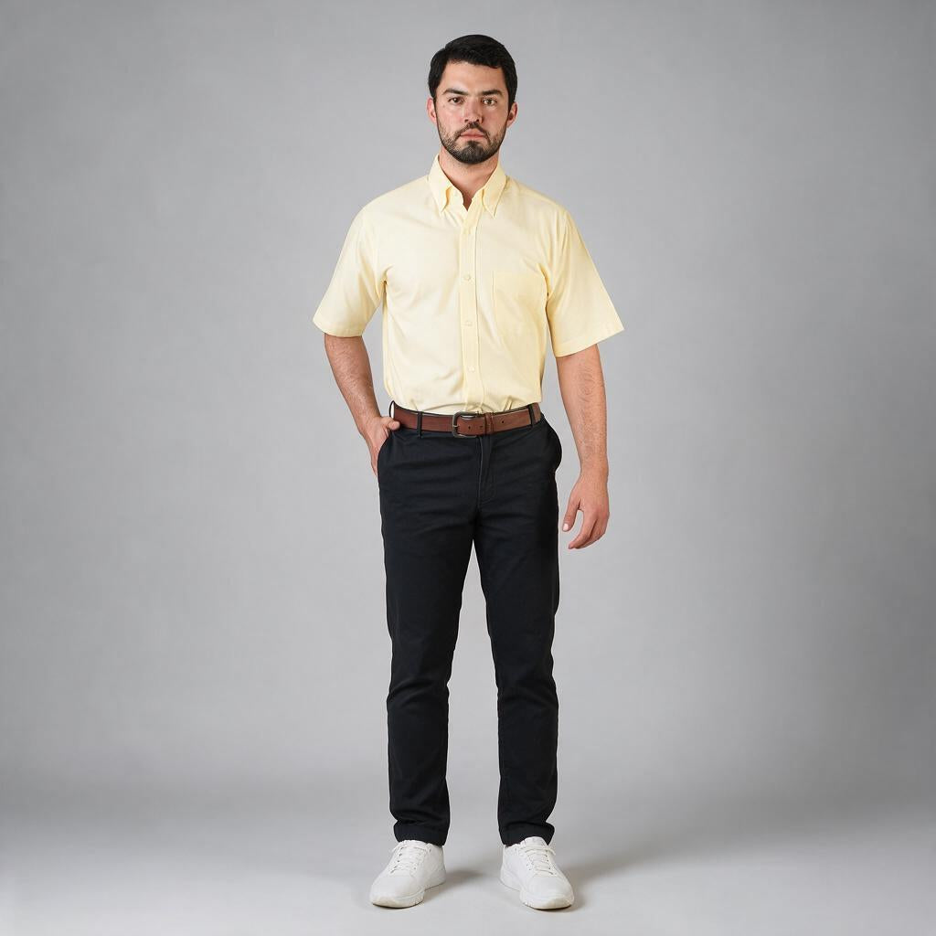 Camisa Oxford Amarillo A0050