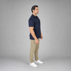 Polo Playera Polo Caballero Dry Fit Marino A1770