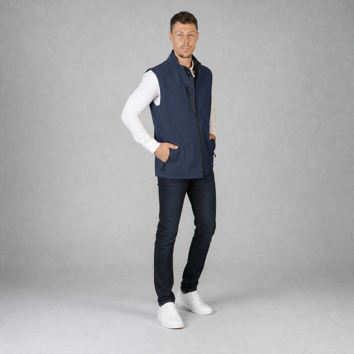 Chaleco Shell Rib Marino A1760
