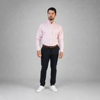 Camisa Oxford Pin Point Rosa A0065