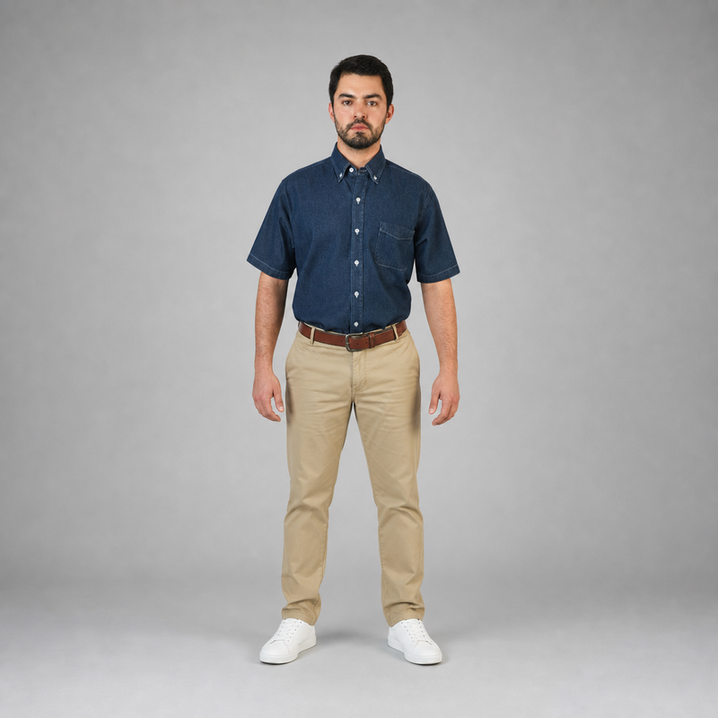 Camisa Mezclilla Stone Wash A0080
