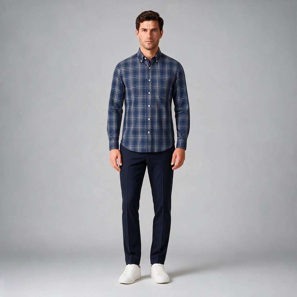 Camisa Scotland 3421 Negro C2363