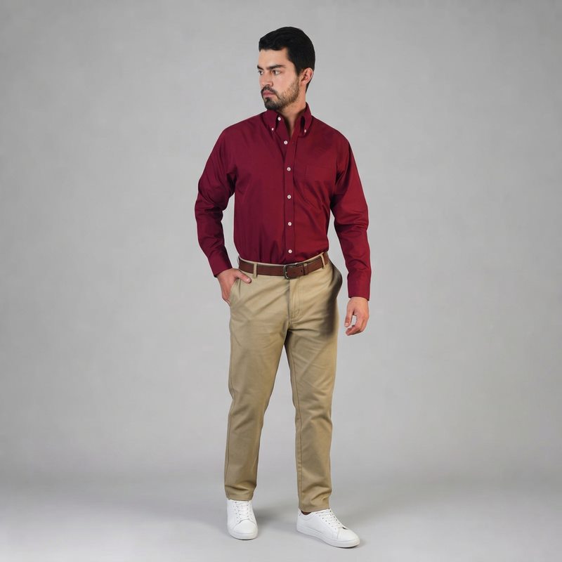 Camisa Sorrento Tinto A0045