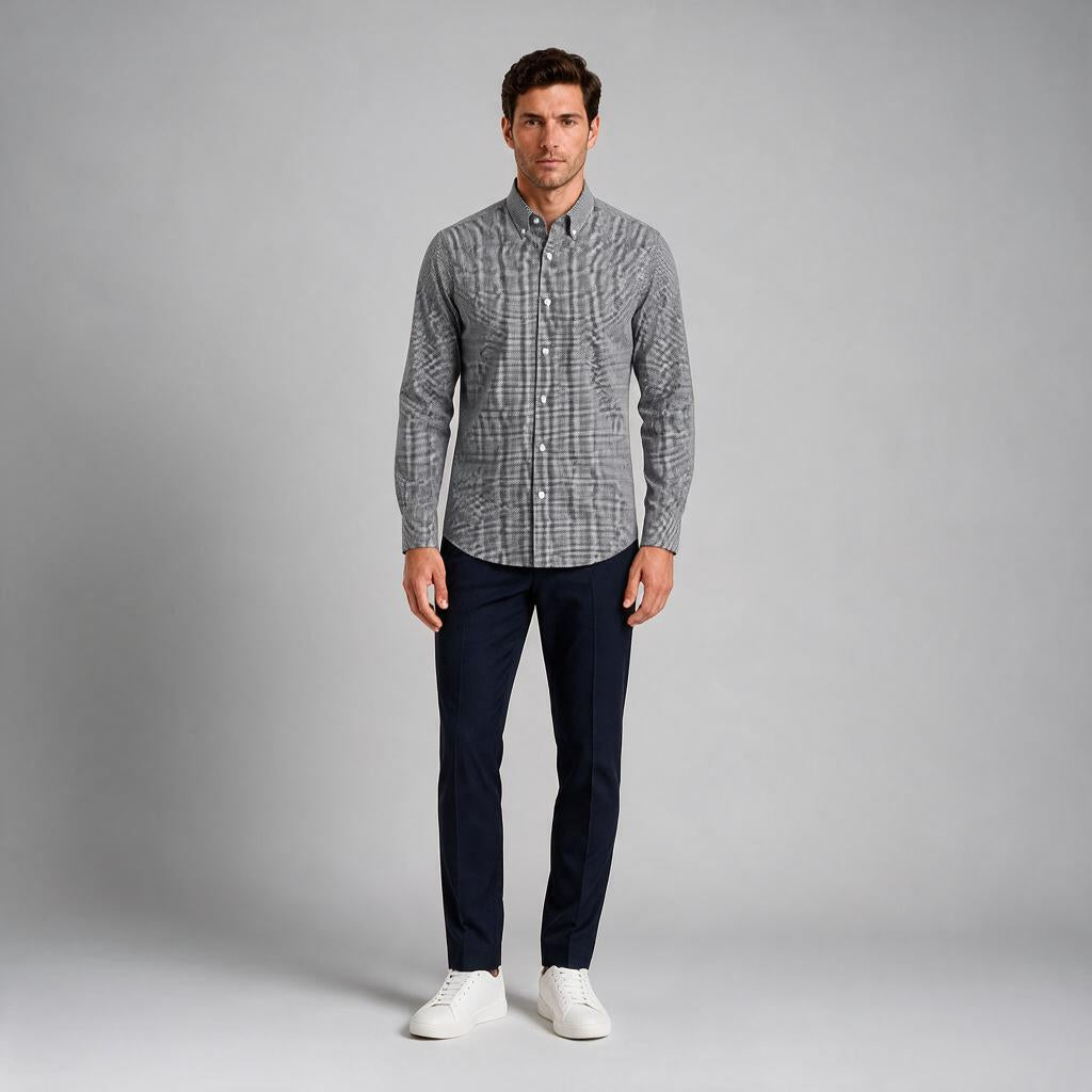 Camisa Basic 2307 Gris C2358