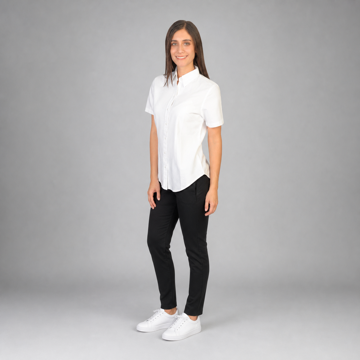 Blusa Oxford Italiano Blanco B0070
