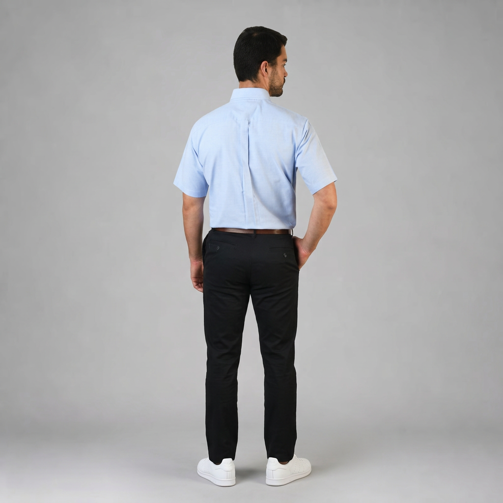 Camisa Oxford Ingles Cielo A0200