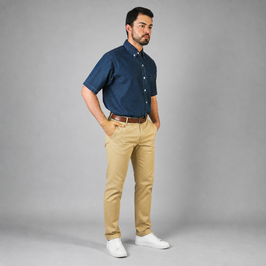 Camisa Mezclilla Stone Wash A0080