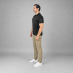 Polo Playera Polo Caballero Dry Fit Negro A1770