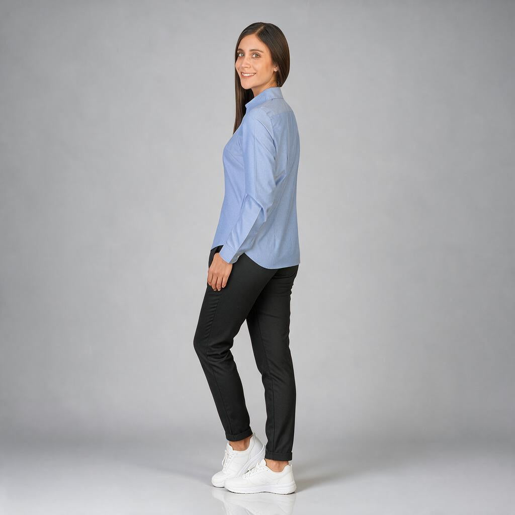 Blusa Oxford Ingles Marino B0205
