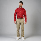 Camisa New York Rojo Quemado A0015