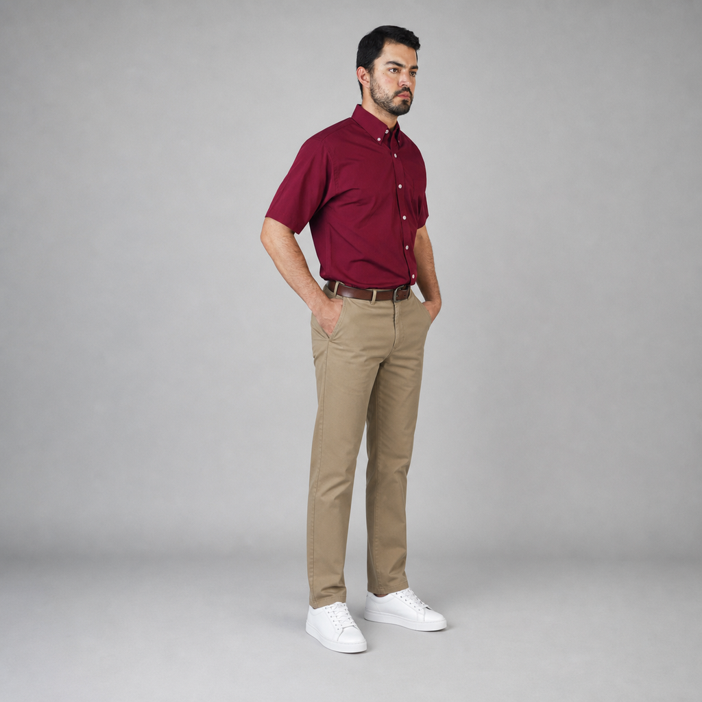 Camisa Popelina Elite Tinto A0030