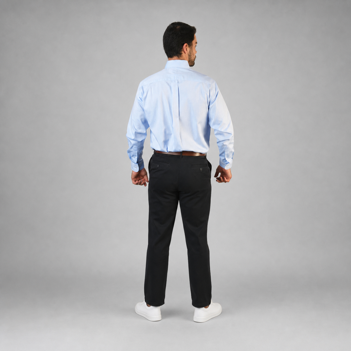 Camisa Oxford Pin Point Cielo A0065