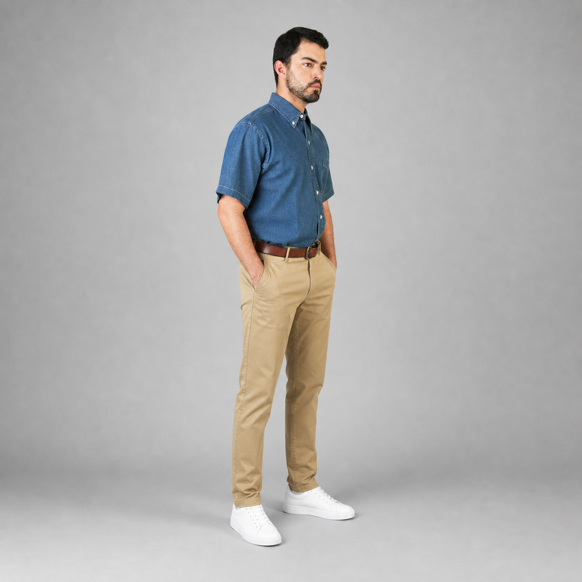 Camisa Mezclilla Doble Stone A0080