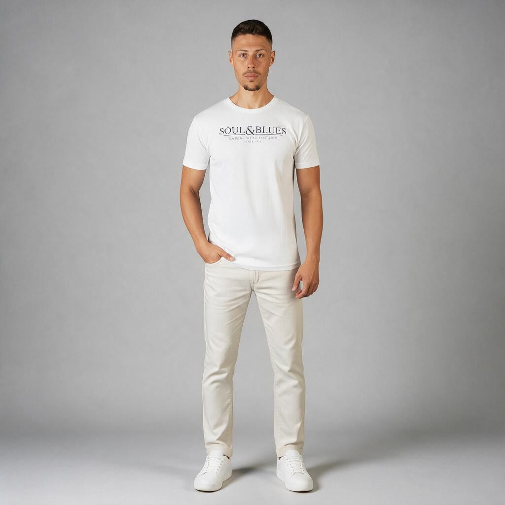 Playera SoulAndBlues Blanco E0083