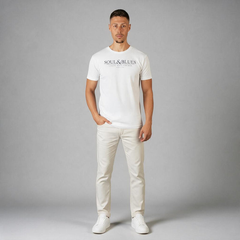 Playera SoulAndBlues Blanco E0083