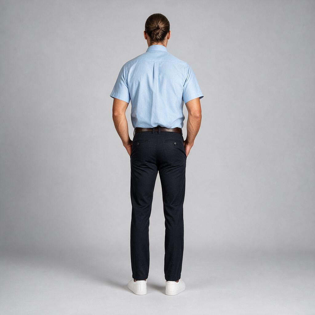 Camisa Oxford Italiano Cielo A0070