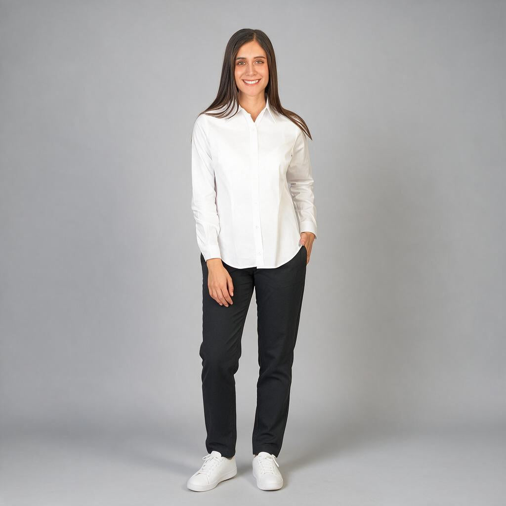 Blusa Oxford Ingles Blanco B0205