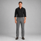 Pantalon  S/p Gab. Harvard Gris A0610