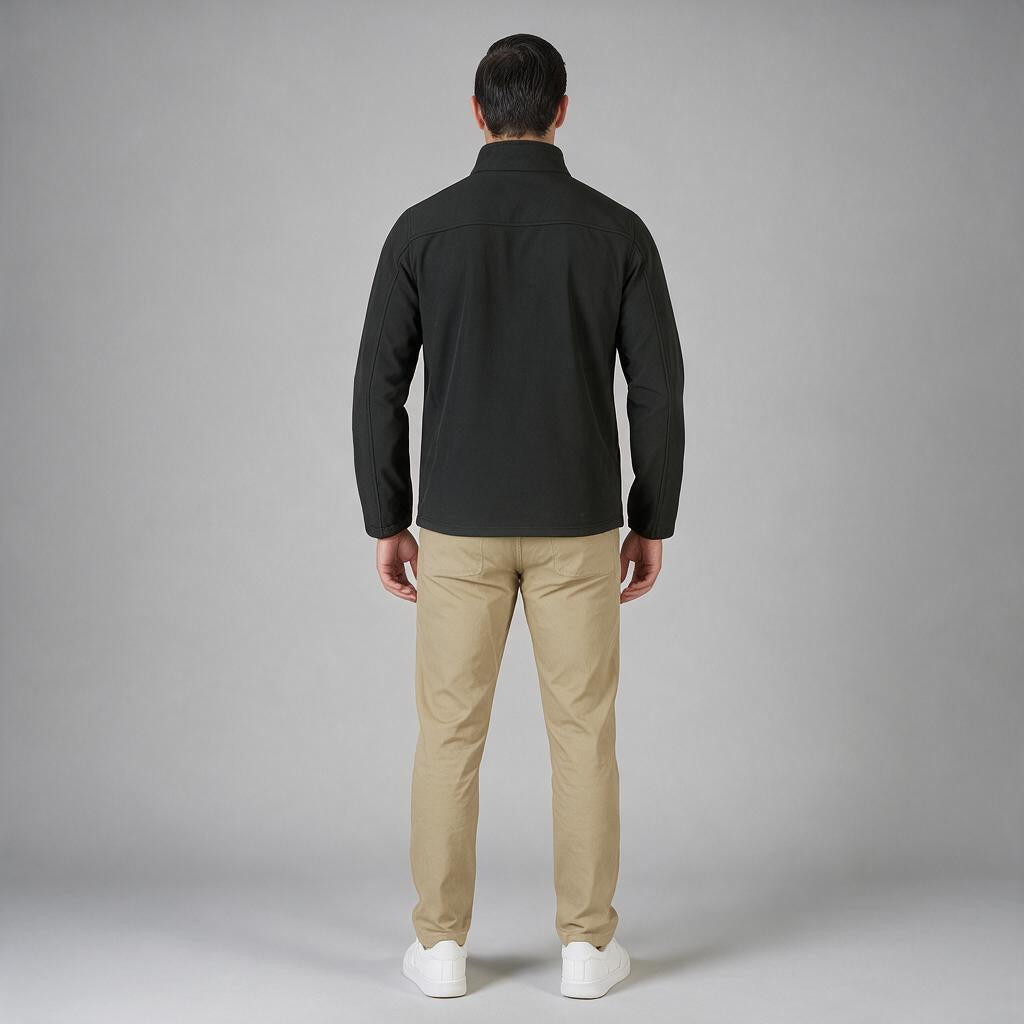 Chamarra Caballero Shell Rib Negro A1765