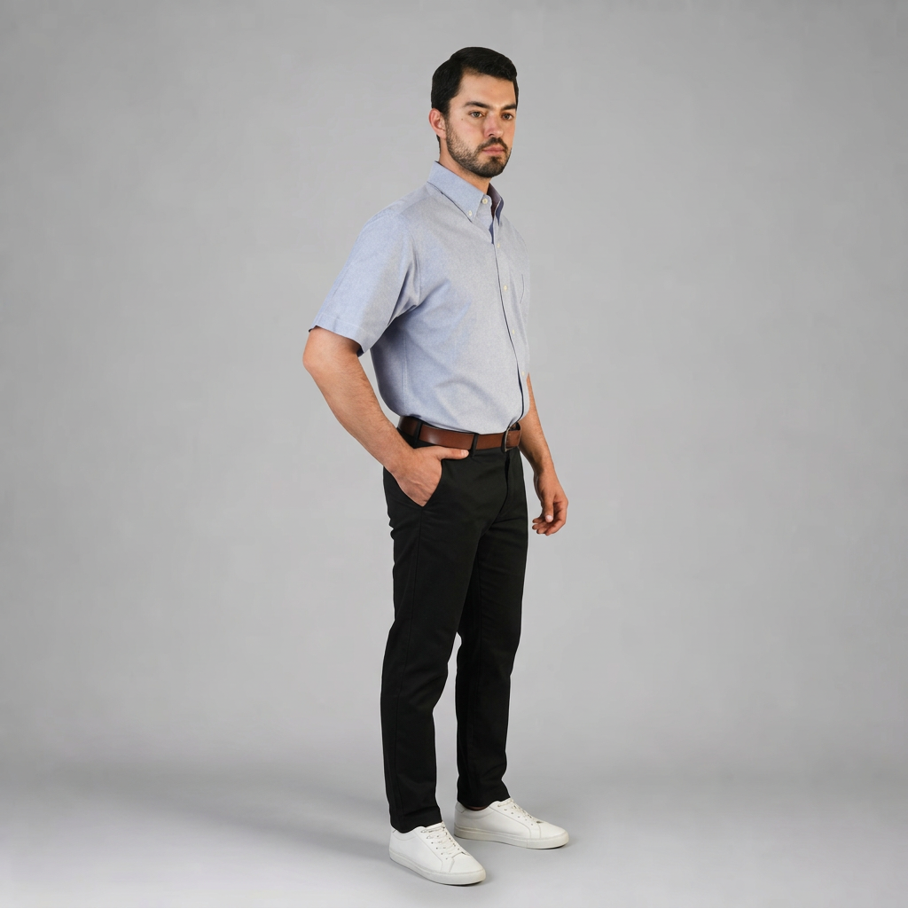 Camisa Oxford Cielo A0050