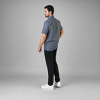 Camisa Lino Uniforme Marino A0170