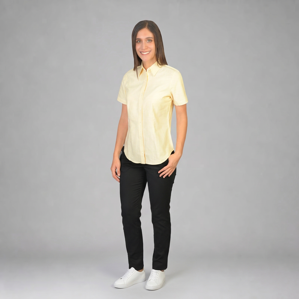 Blusa Oxford Ingles Amarillo B0200