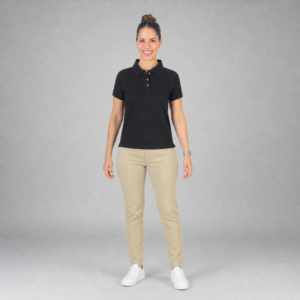 Polo Basic Negro B1660