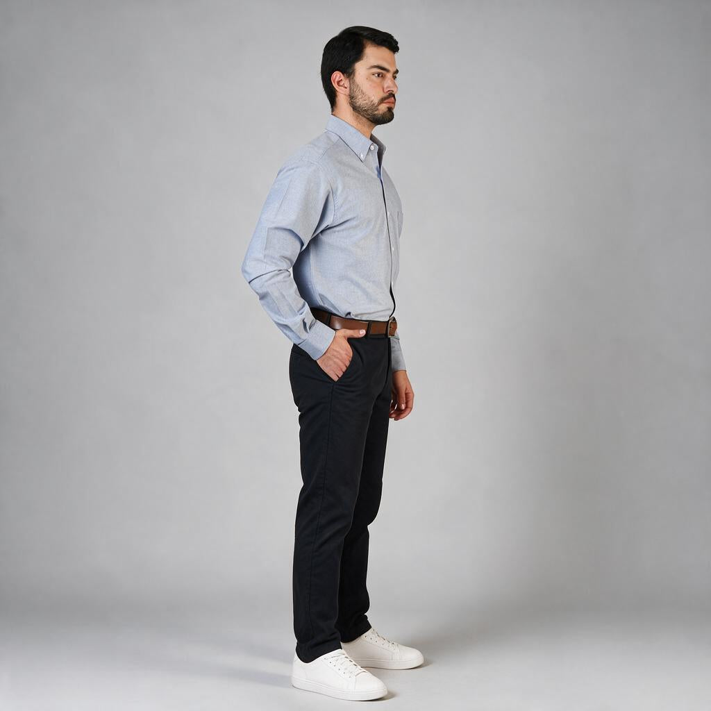 Camisa Oxford Cielo A0055