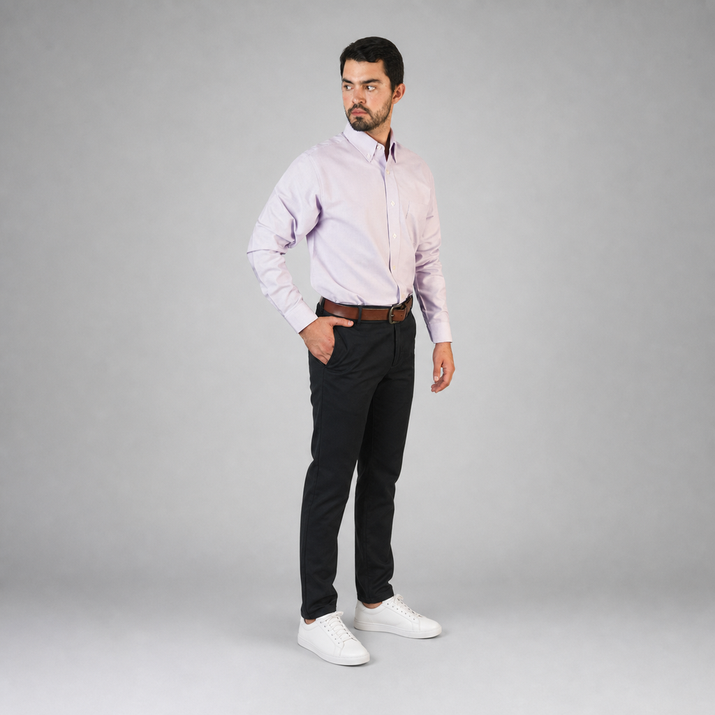 Camisa Oxford Lila A0055