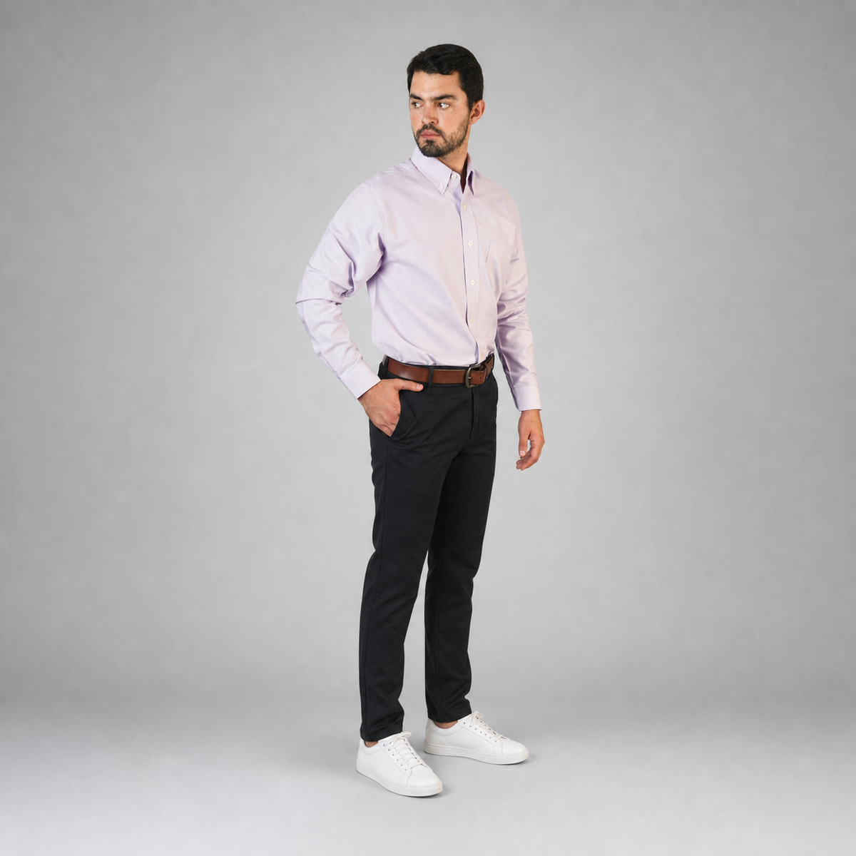 Camisa Oxford Lila A0055