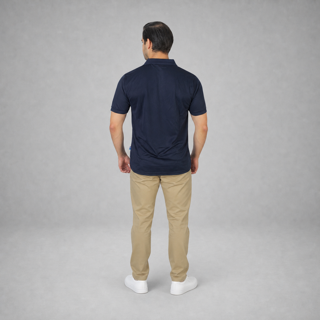 Polo Playera Polo Caballero Dry Fit Marino A1770