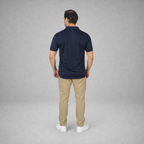 Polo Playera Polo Caballero Dry Fit Marino A1770