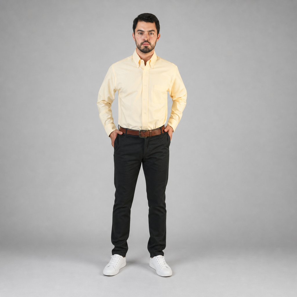Camisa Oxford Amarillo A0055