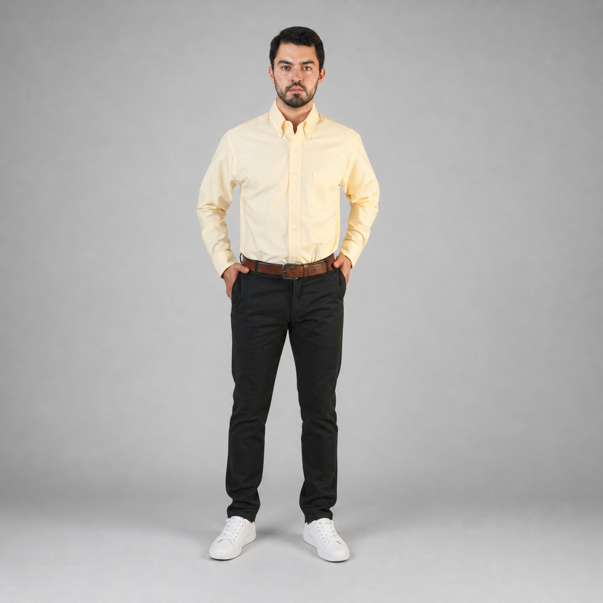Camisa Oxford Amarillo A0055