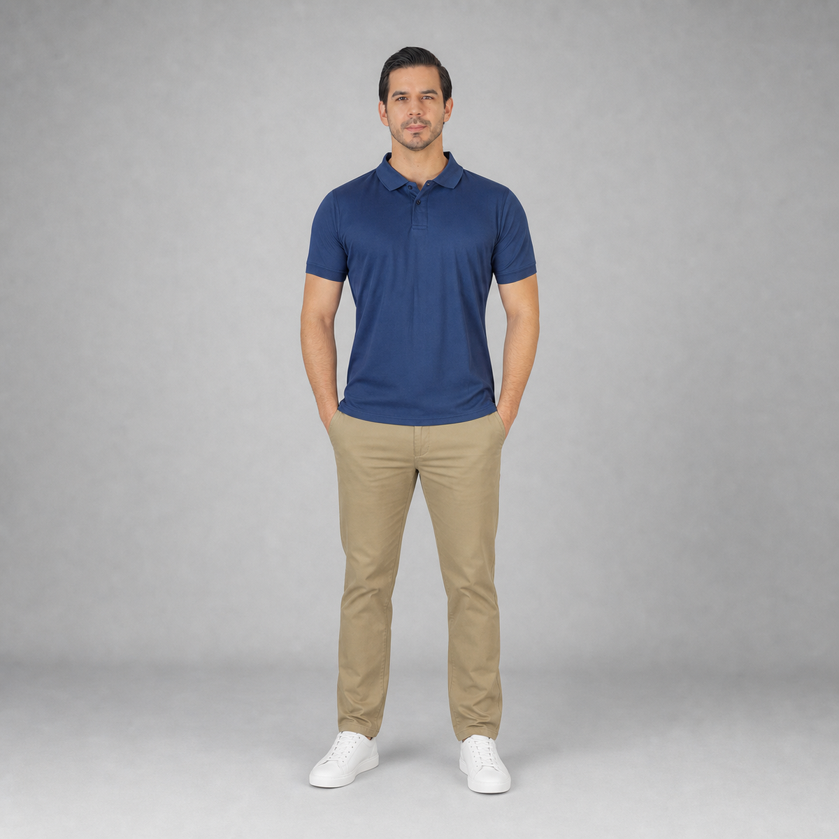 Polo Playera Polo Caballero Dry Fit Navy A1770