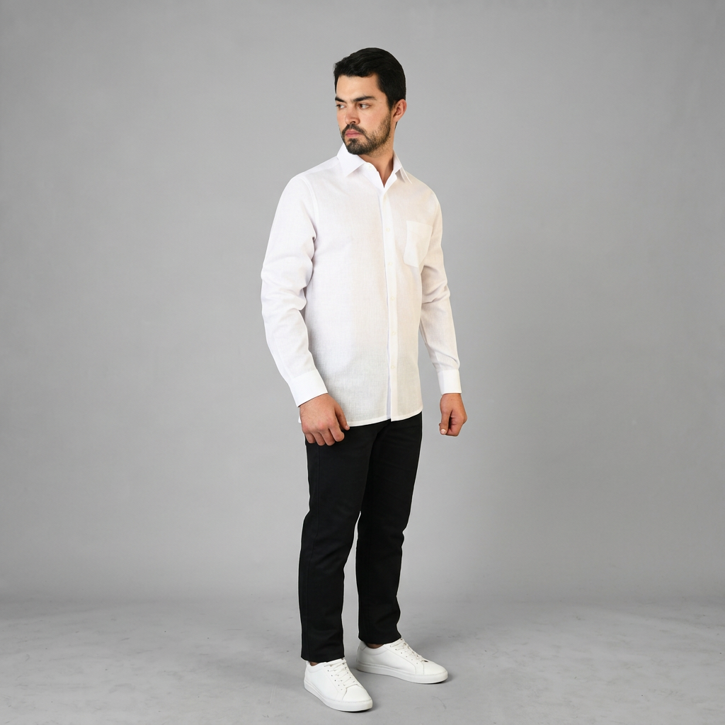 Camisa Lino Cozumel Blanco A0175