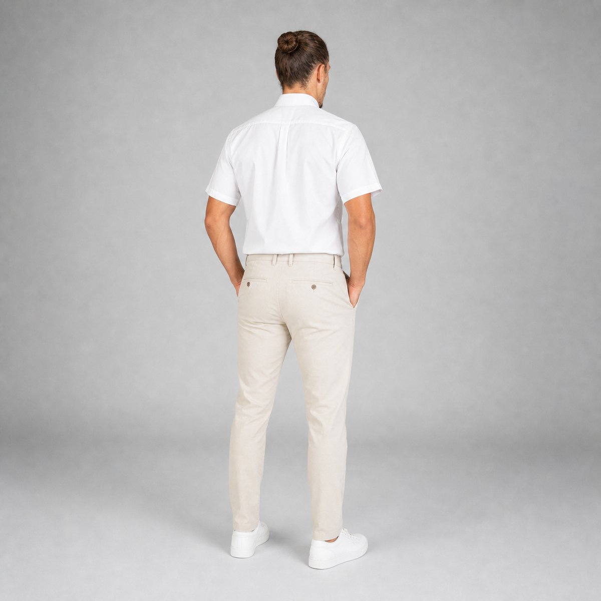 Camisa Oxford Italiano Blanco A0070