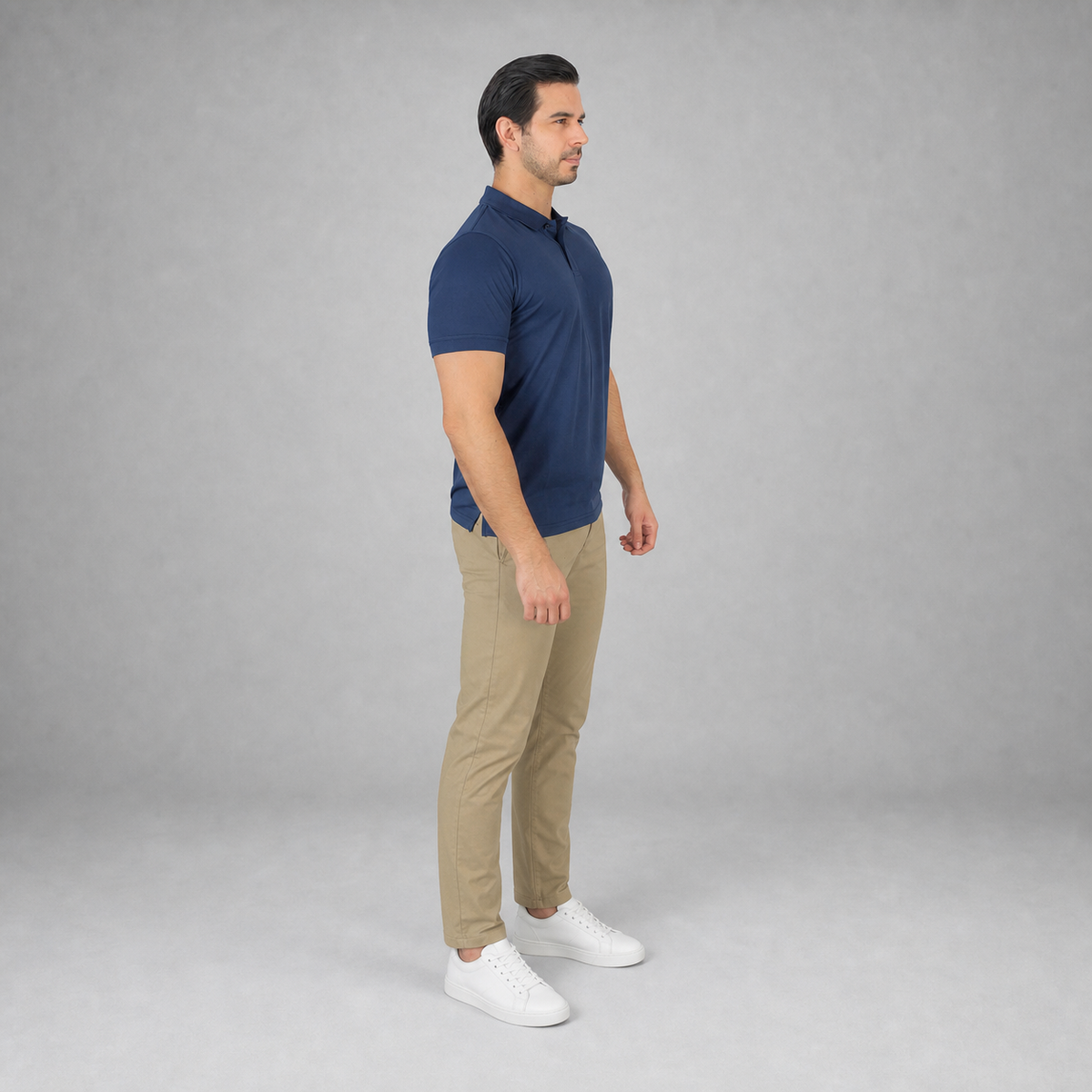 Polo Playera Polo Caballero Dry Fit Navy A1770