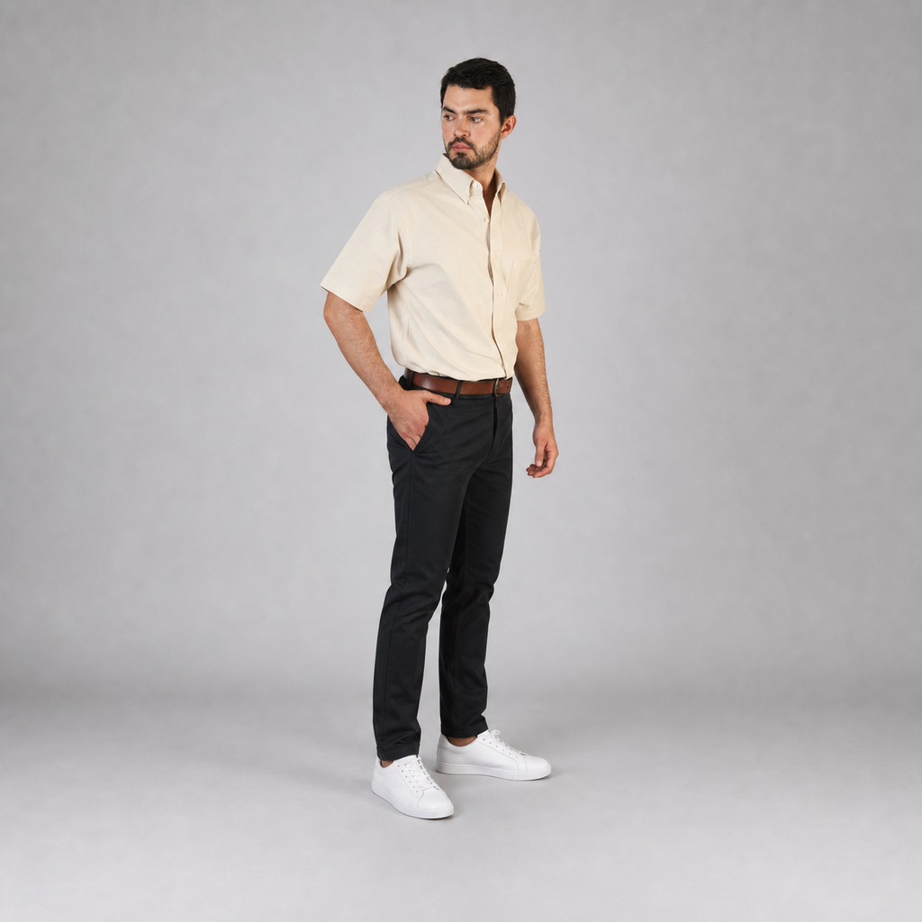 Camisa Oxford Beige A0050