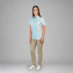 Blusa Lino Cancun Turquesa B0160